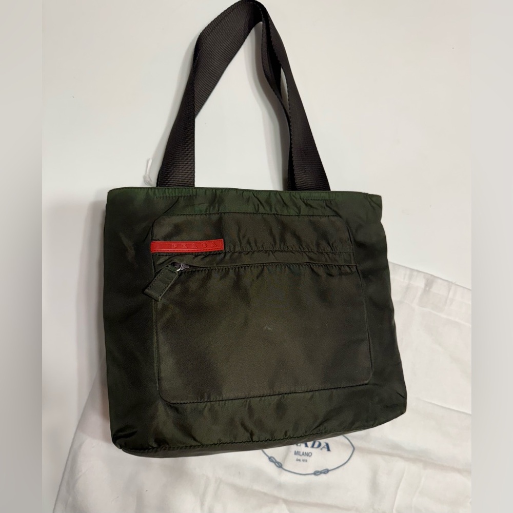 Prada vintage linea rossa tote